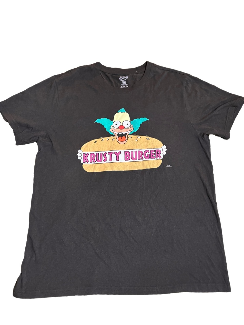 The Simpsons Krusty Burger Men’s Grey T Shirt